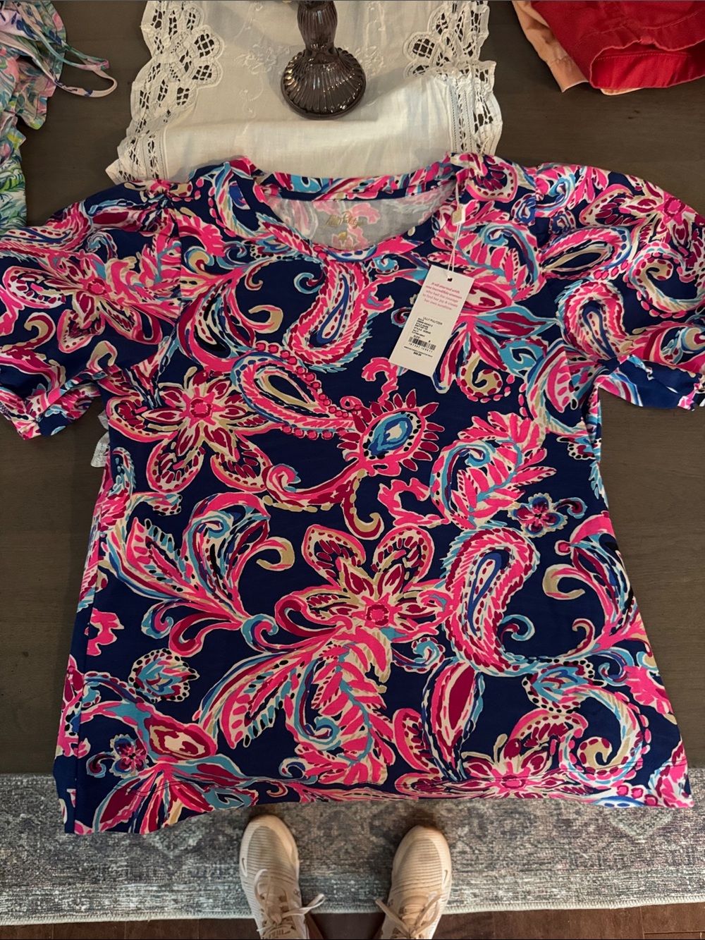 Lilly Pulitzer Rhett Knit Top in multi fligting about